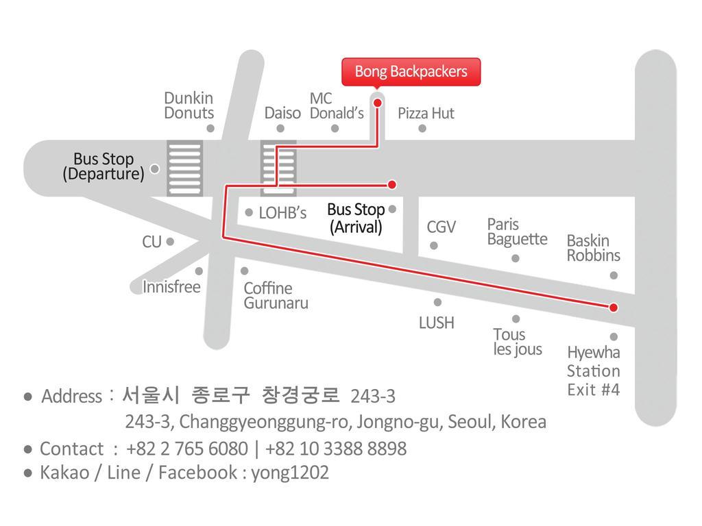 Bong Backpackers Hostel Seoul Ngoại thất bức ảnh